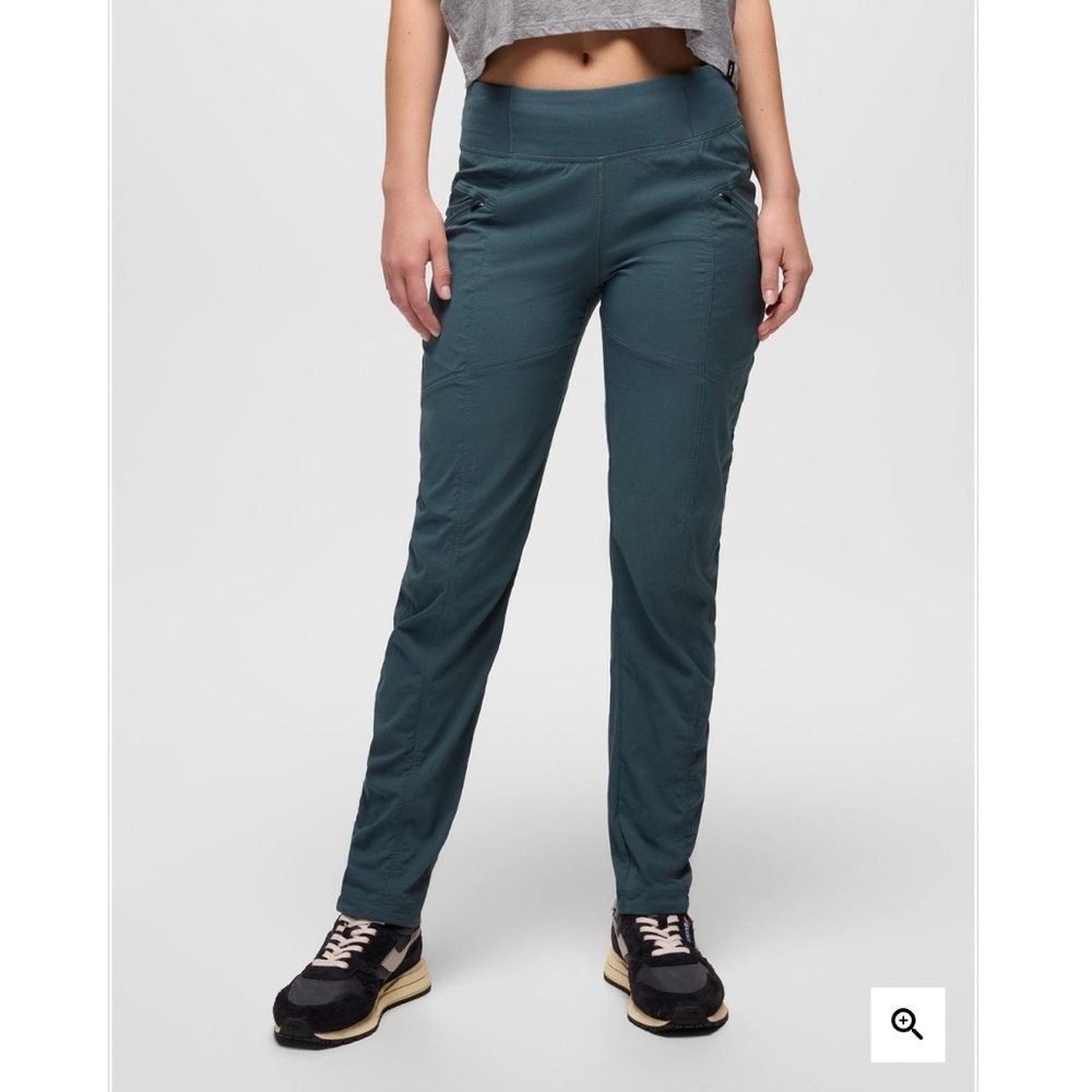 prAna Koen Pant Women’s Large, Charcoal Grey Stretch Utility Travel Pants NWT